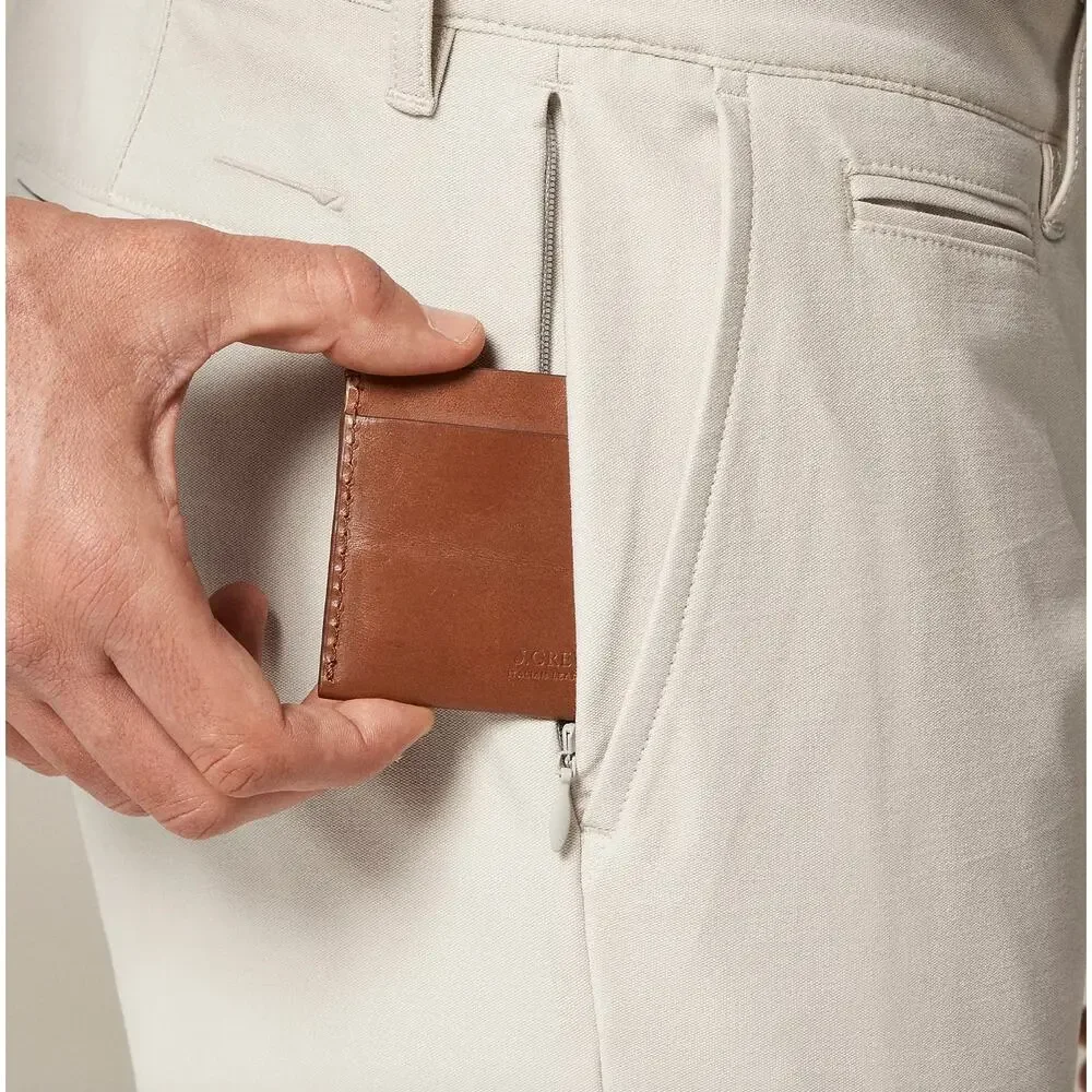 J.Crew 484 Slim Fit Tech Pant Ashen Taupe Cotton Blend Mens W 33 L 32 NWT